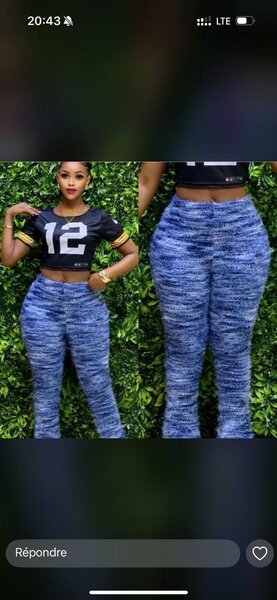 Pantalons en Tricot Évasés