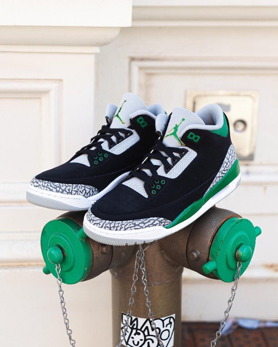 Air Jordan  3 pine green