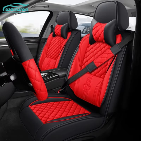 Housses de siège auto rouge et noir