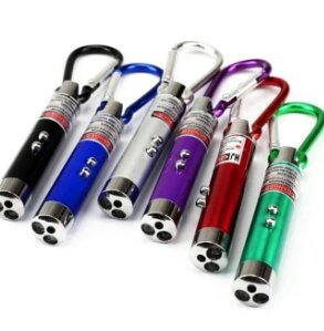 3-in-1 Mini Pen Flashlight with LED, Flashlight, and Laser -Pack Of 01/02 No Ratings