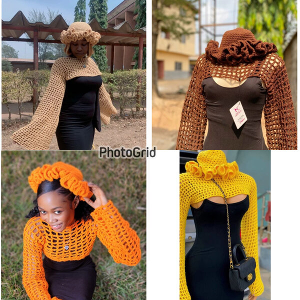 Boléro crochet élégant