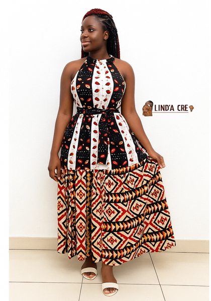 Robe Maxi Éthnique Femme