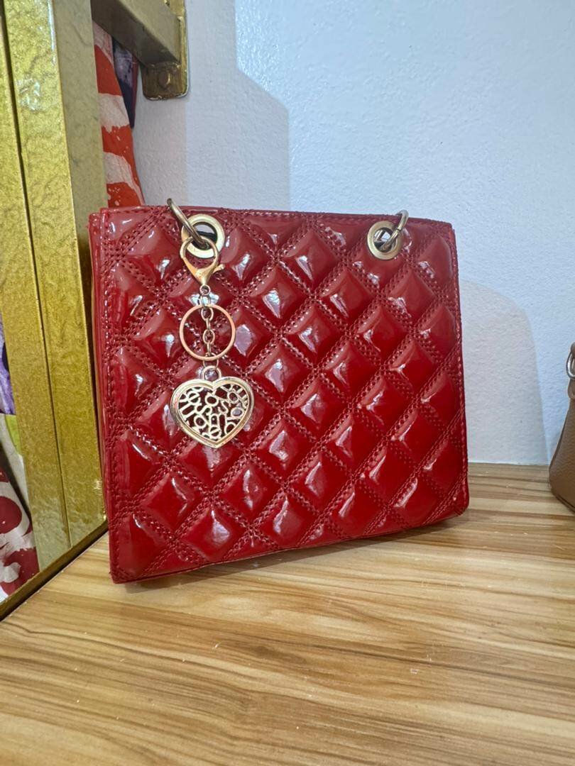 Sac à main cuir matelassé