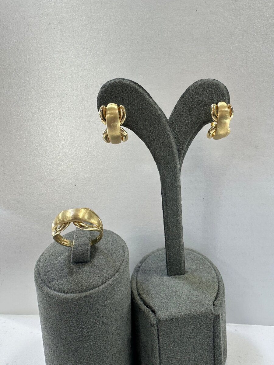 Желтое золото 585 проба: Размер кольца 18