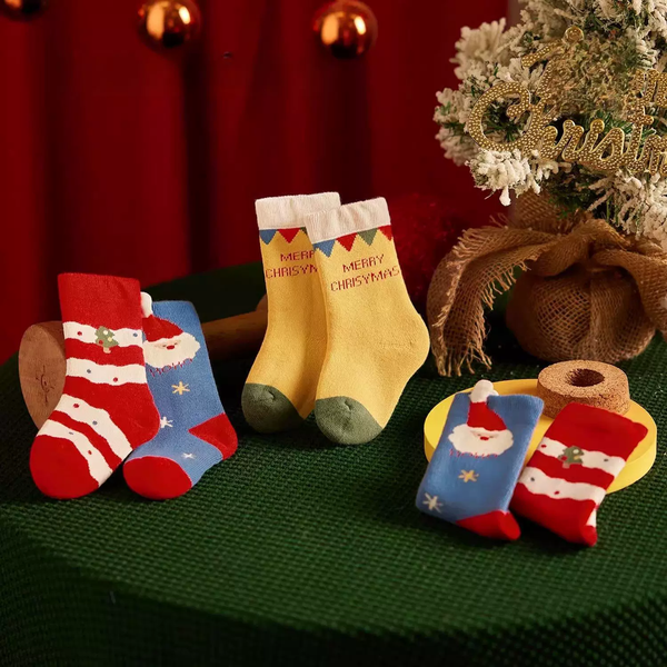 Chaussettes de Noël colorées