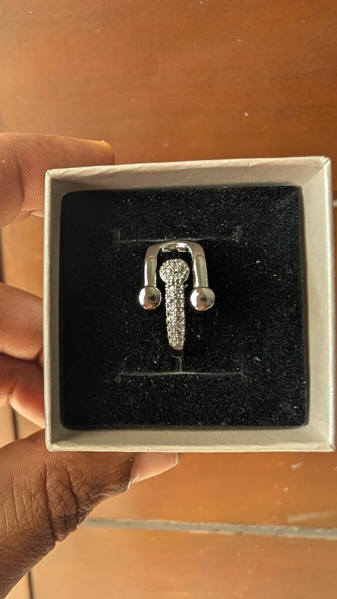 Bague Clou en Argent et Or