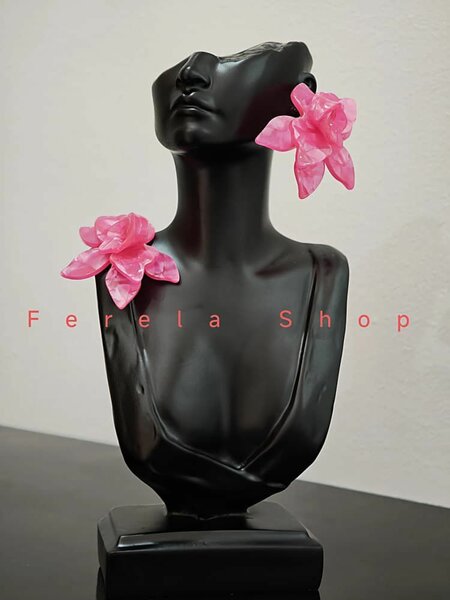 Boucles d'oreilles fleurs originales