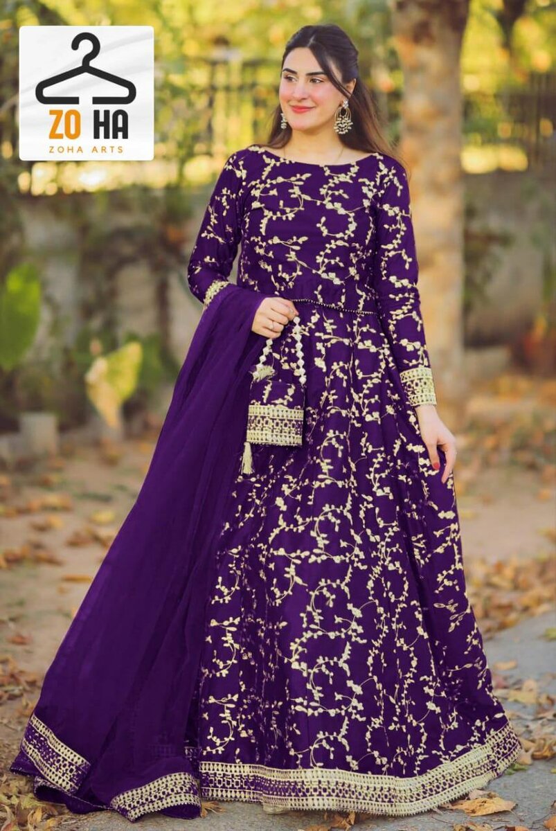 Fancy Embroidery Shamoz Langah 4 pcs