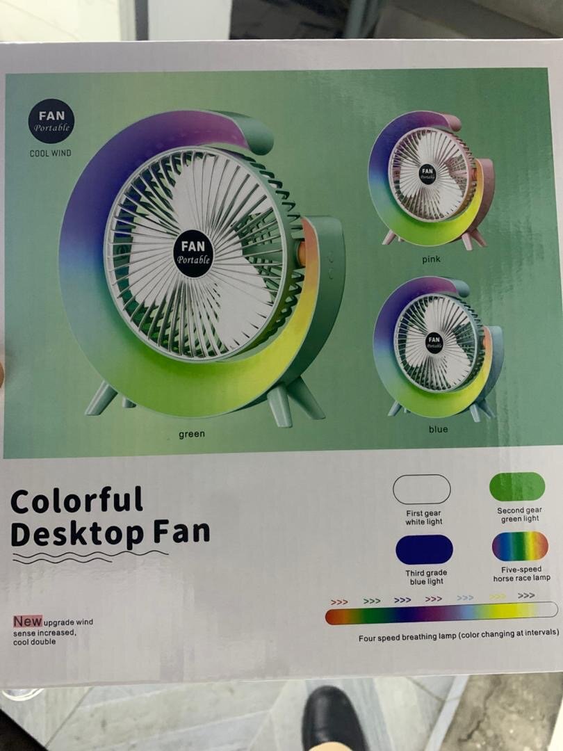 Ventilateur de Bureau Coloré