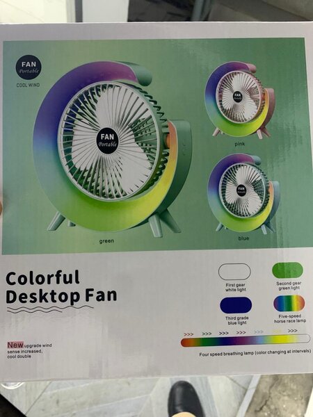 Ventilateur de Bureau Coloré