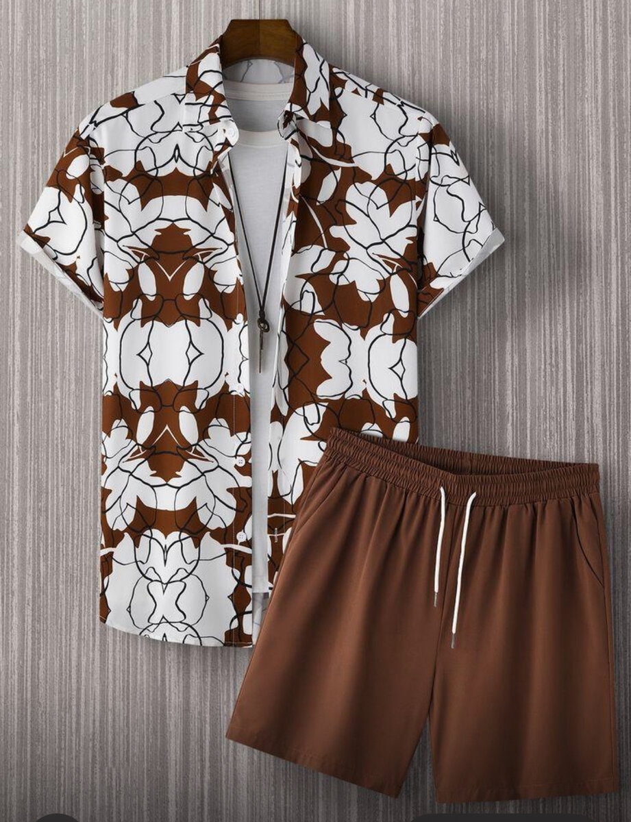 Tenue d'été imprimée homme