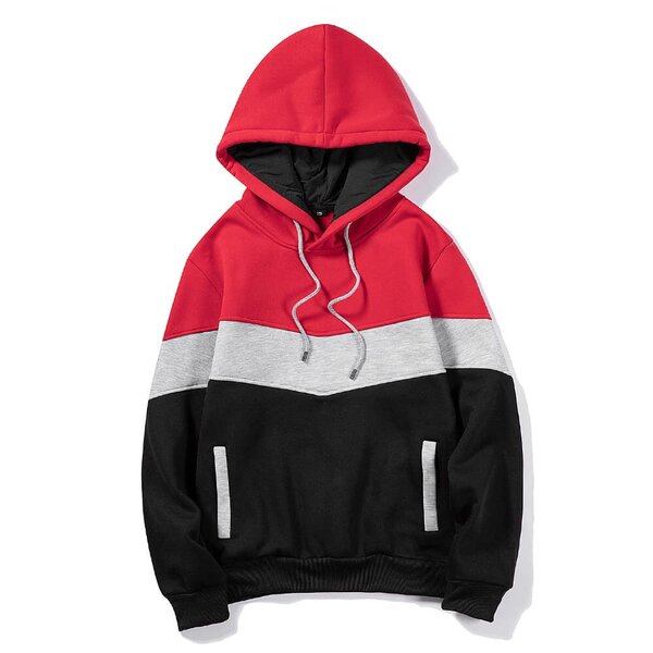 Hoodie rouge noir