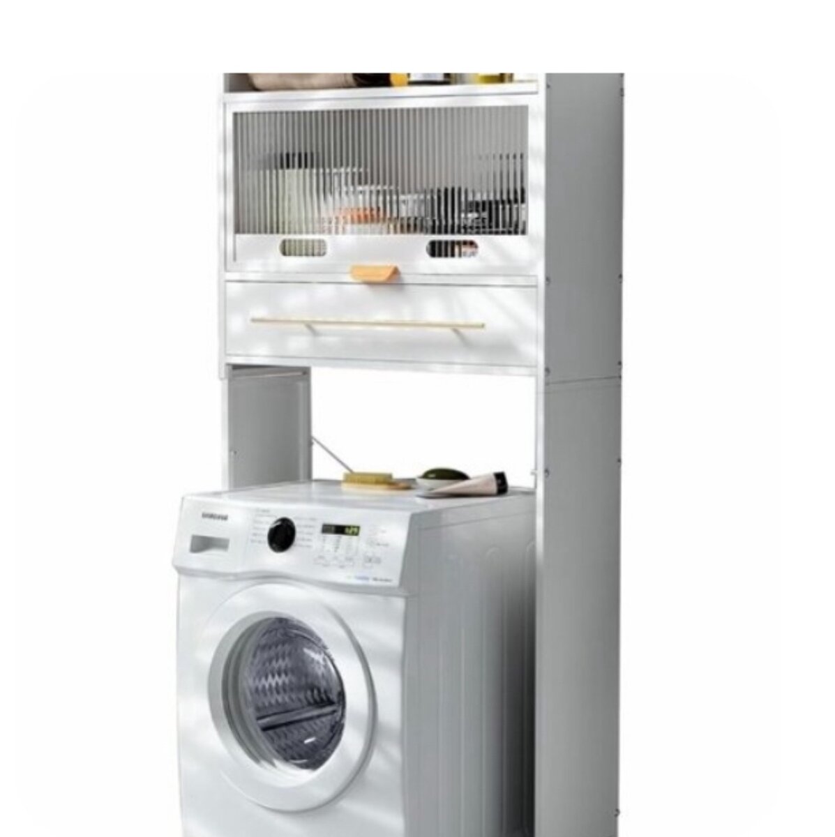 3-LAYER STAINLESS STEEL FRAME FLIP-UP DOOR LAUNDRY ROOM