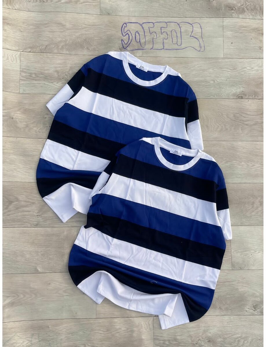 T-Shirt Rayé Décontractée Homme