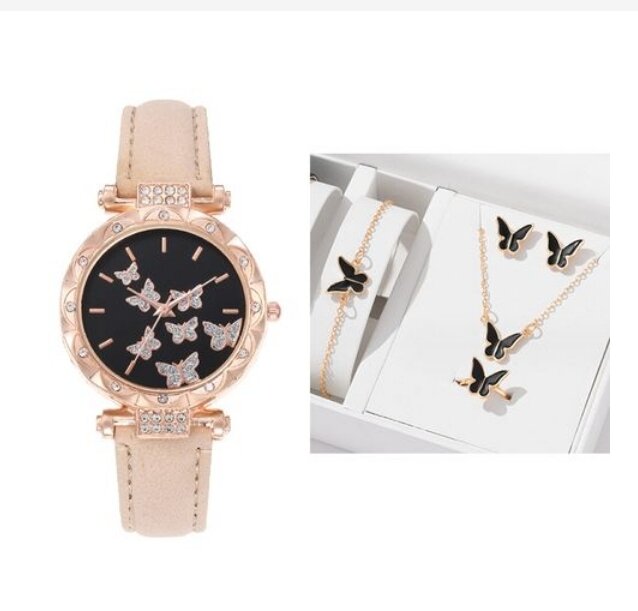 Ensemble montre +chaine+bracelet