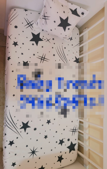 black and white sleeping kit