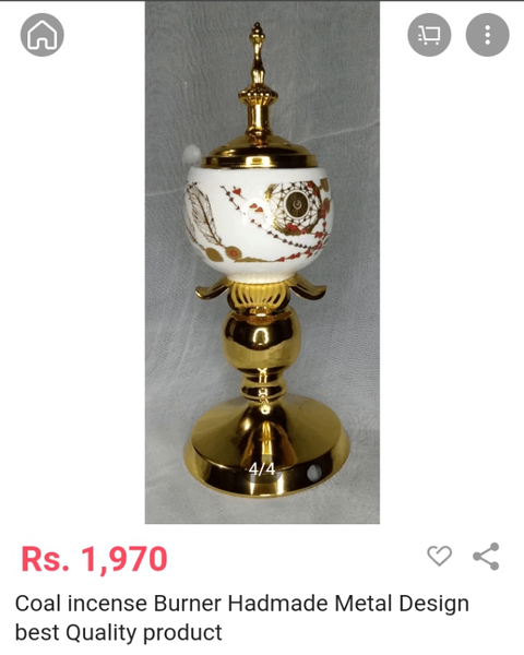 Coal incense burner Handmade Metal Design Best quality produ