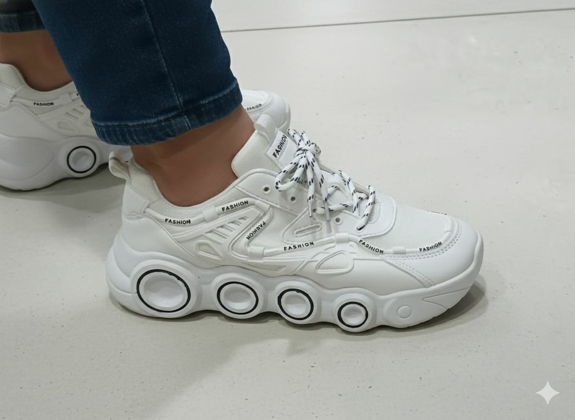 Baskets blanches modernes