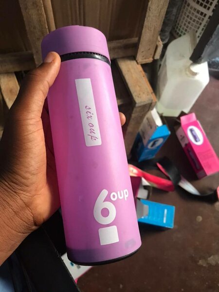 Gourde en verre trempé au caoutchouc