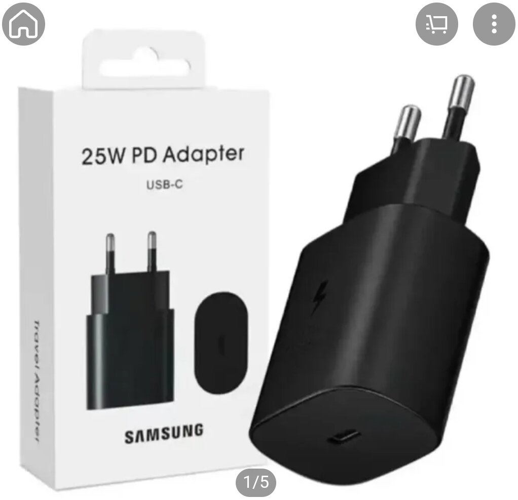 Genuine Samsung 25W USB-C PD Adapter-Android Wall Charger-Fast Charger
