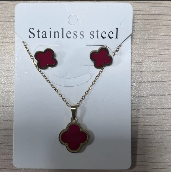 Necklace and earrings jewelry