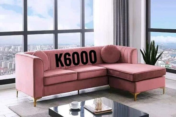 Beautiful and comfortable sofa pink