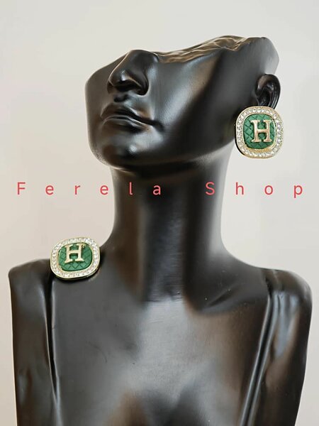 Boucles d'Oreilles Initiales H élégantes