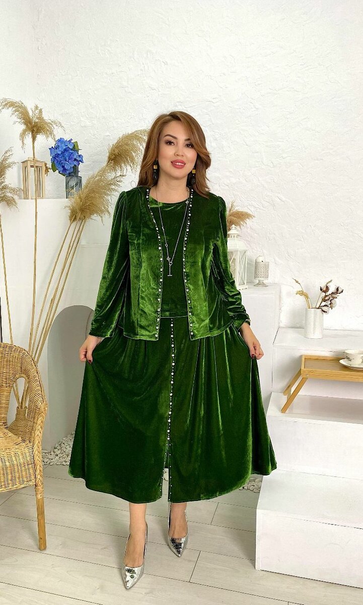 Новинка  Тройка Ткань Дубайский бархат