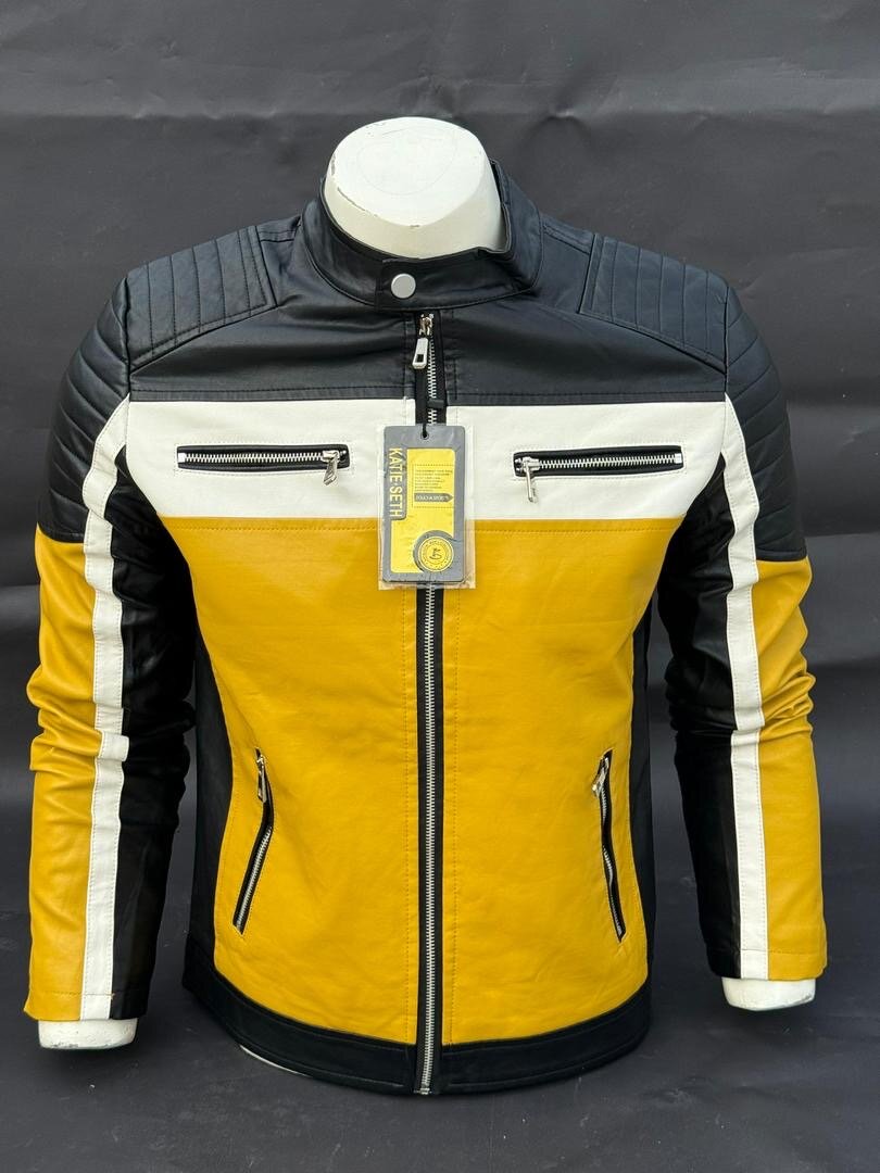 Veste en cuir motard élégante