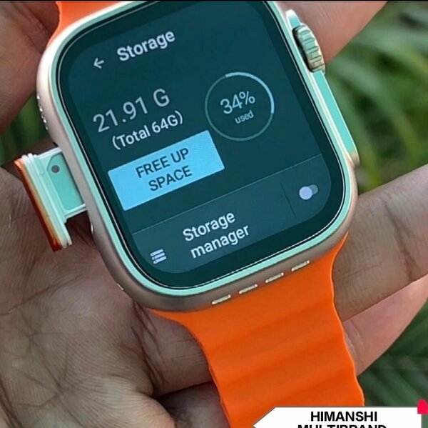 Montre intelligente orange