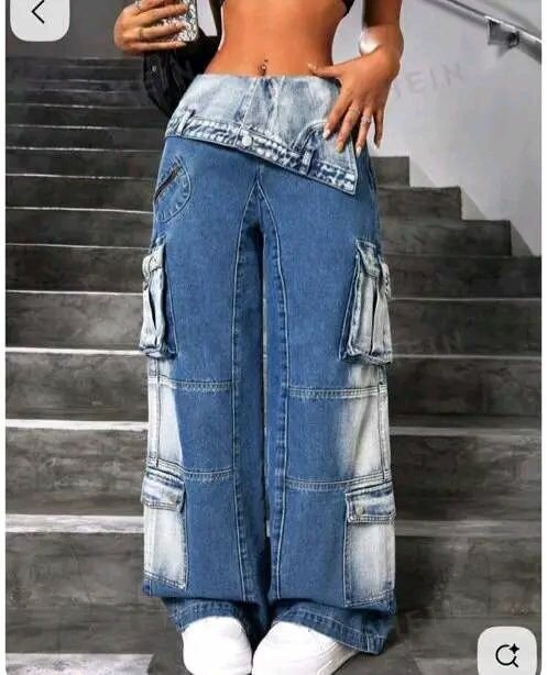 Jeans cargo pour femmes