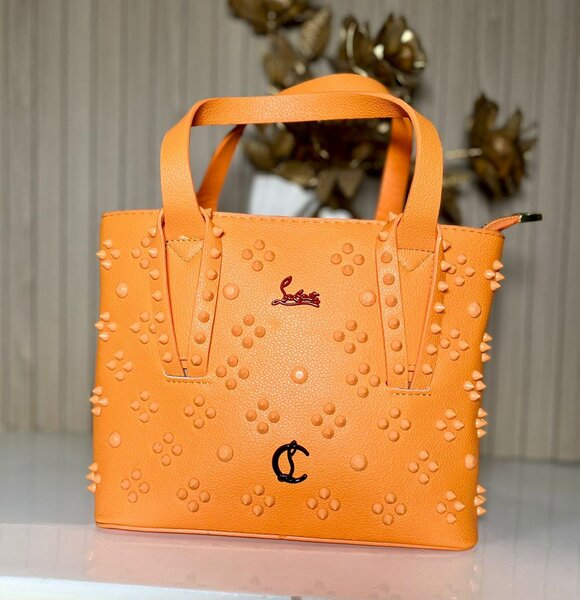 Sac tendance orange à motifs
