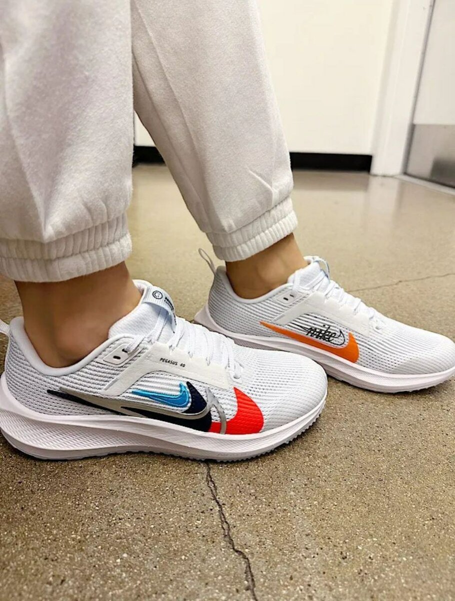 Chaussures de course blanches Nike