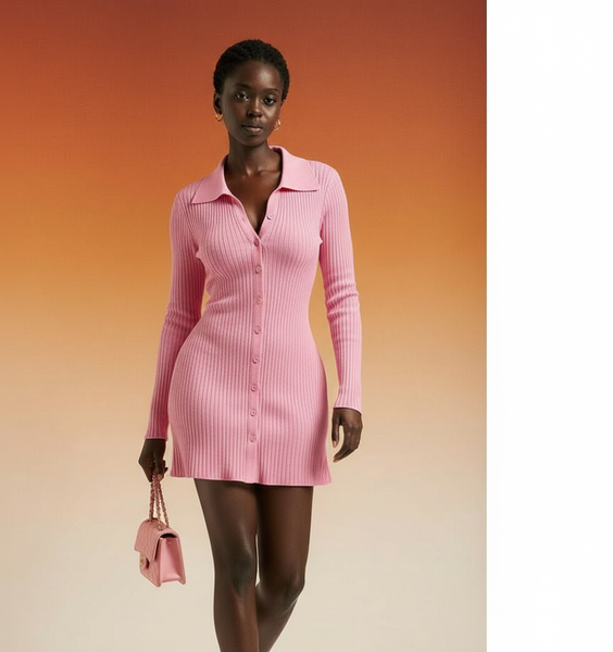 Robe tricotée élégante