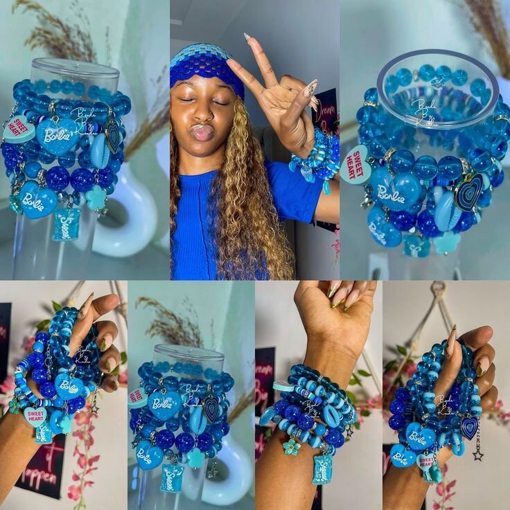 Bracelets perlés colorés