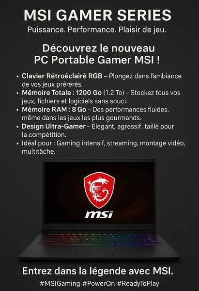 Pc gamer MSI