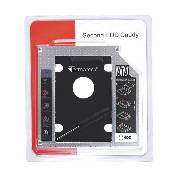 Universal SATA 3.0 Caddy - Black/Silver
