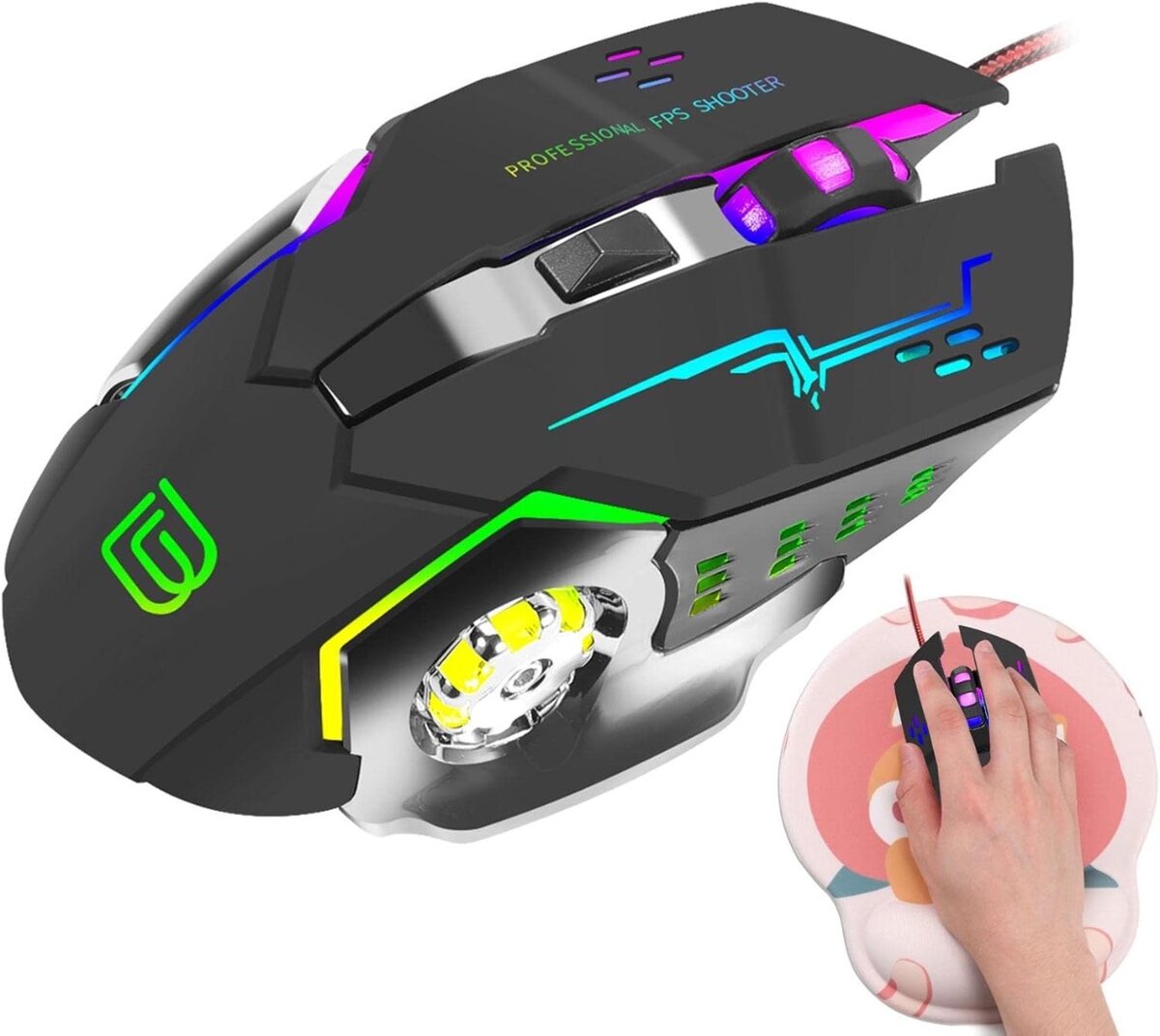 Souris Gaming Lumineuse Bajieal G8
