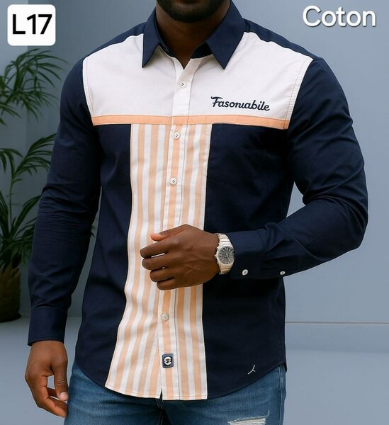 Chemise homme élégante coton