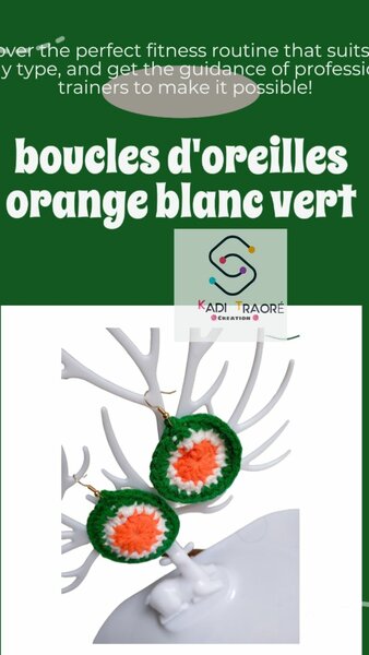 Boucles d'oreilles tricotées