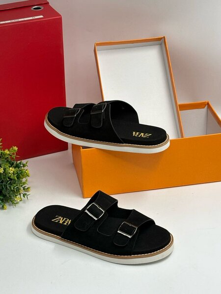 Quality Zara Black Slippers