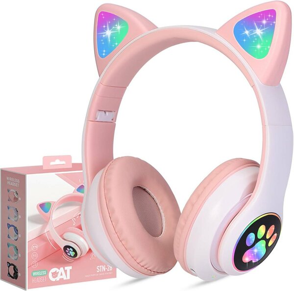 Pink cat headphone