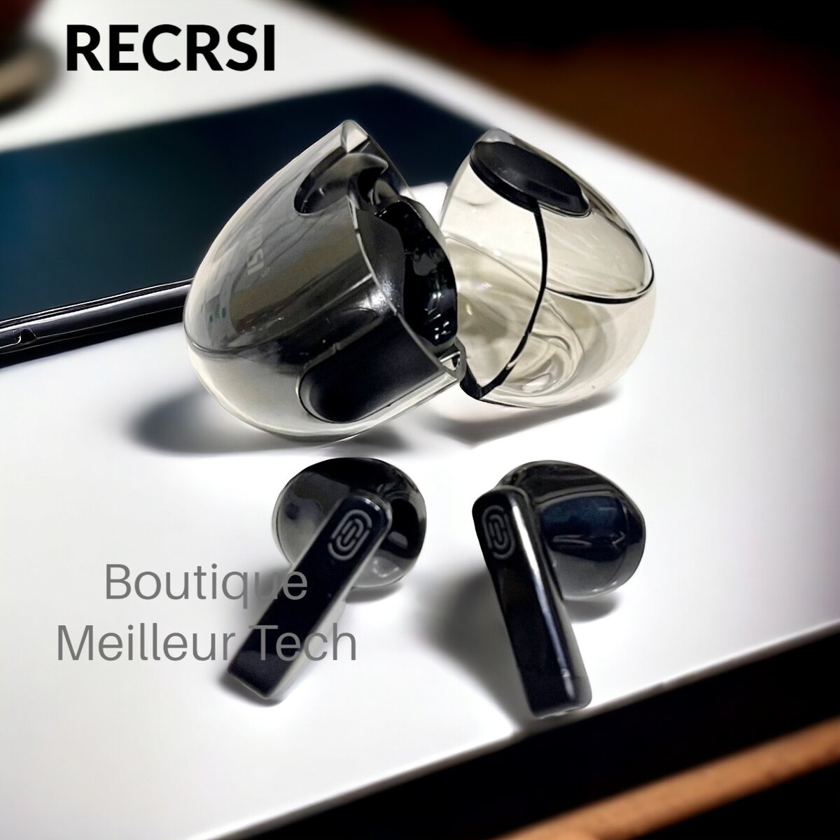 Recrsi Écouteurs Bluetooth RE-S103 ENC - Son Hi-fi Surrount