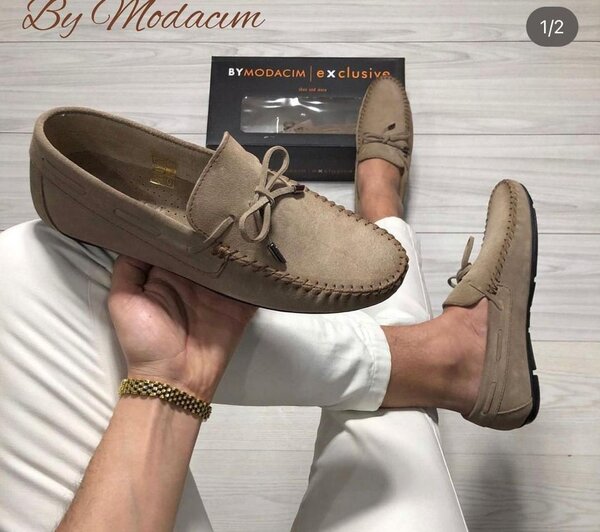 Mocassins Classiques en Daim