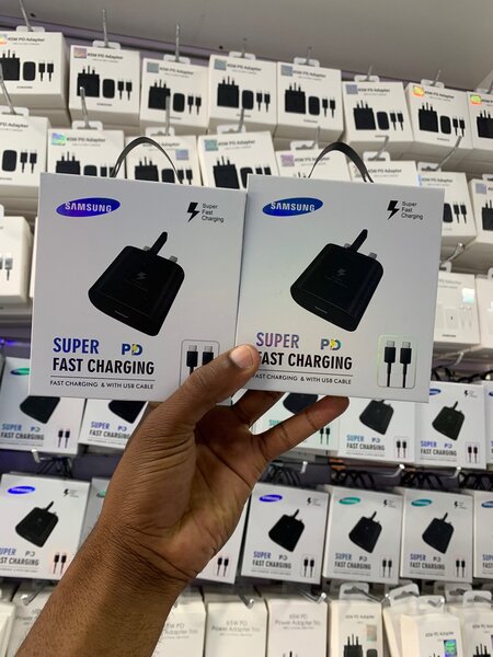 Original Samsung chargers (45W USB-C)