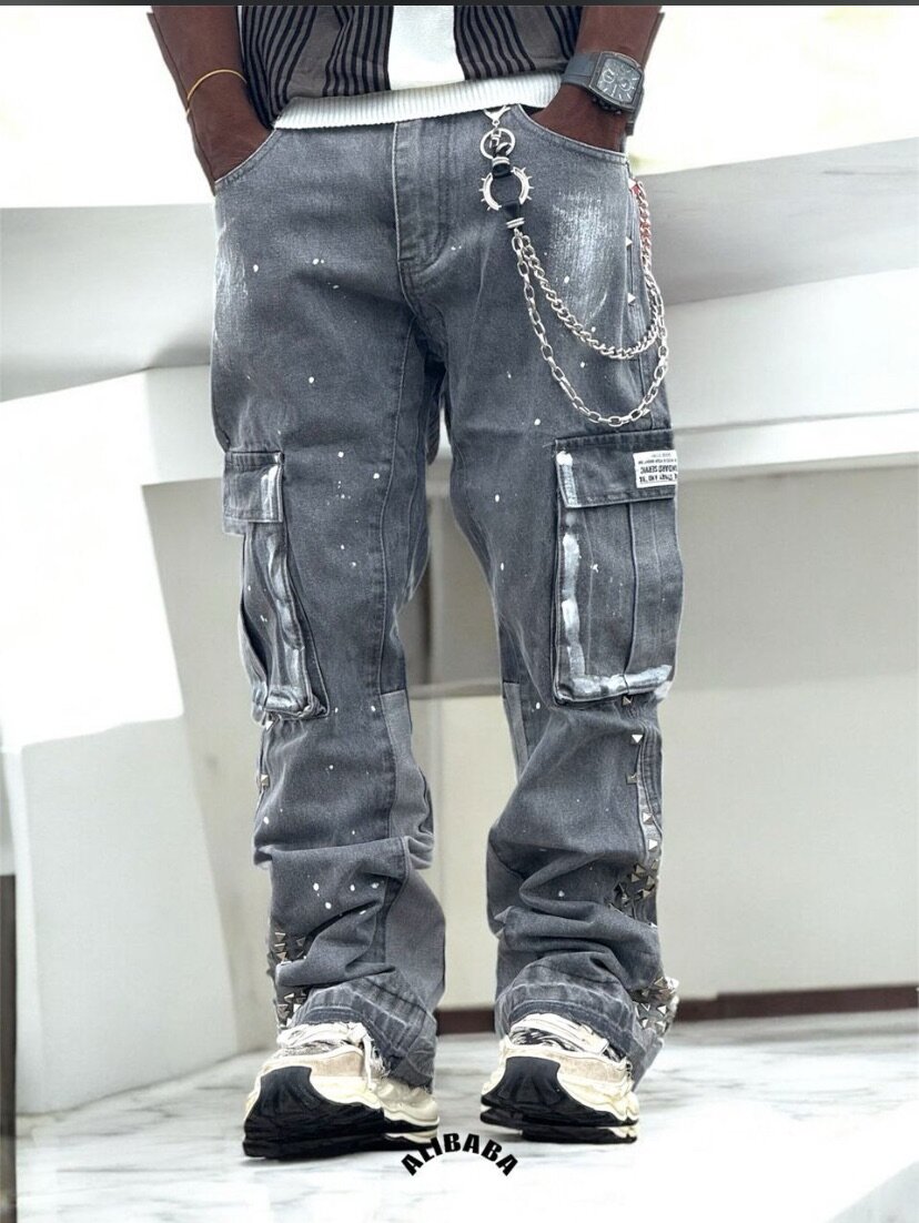 Pantalon cargo streetwear homme