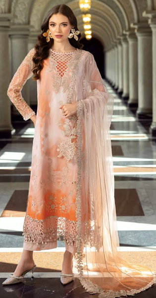 Festive Edition - Unstitched Embroidered Lawn with Handwork & Embroidered Dupatta