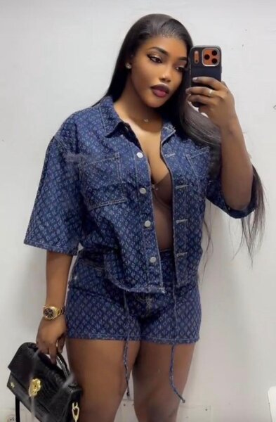 Ensemble denim tendance femme