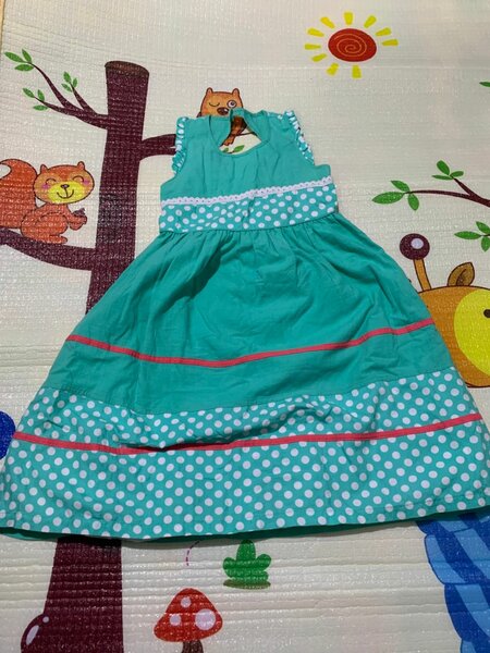 Robe d'été pour fille turquoise