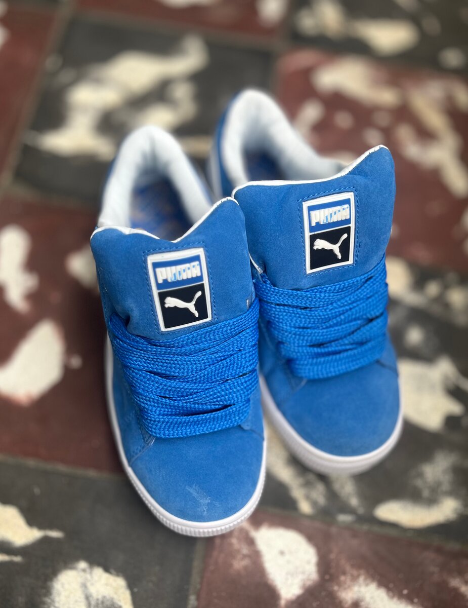 Baskets bleues Puma enfant